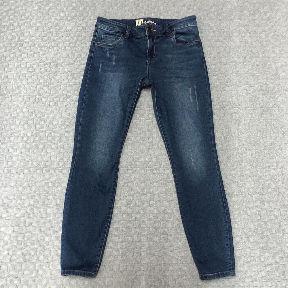 KUT from the Kloth Jeans Womens 6 Blue Skinny Stretch Denim Dark Wash Mid Rise